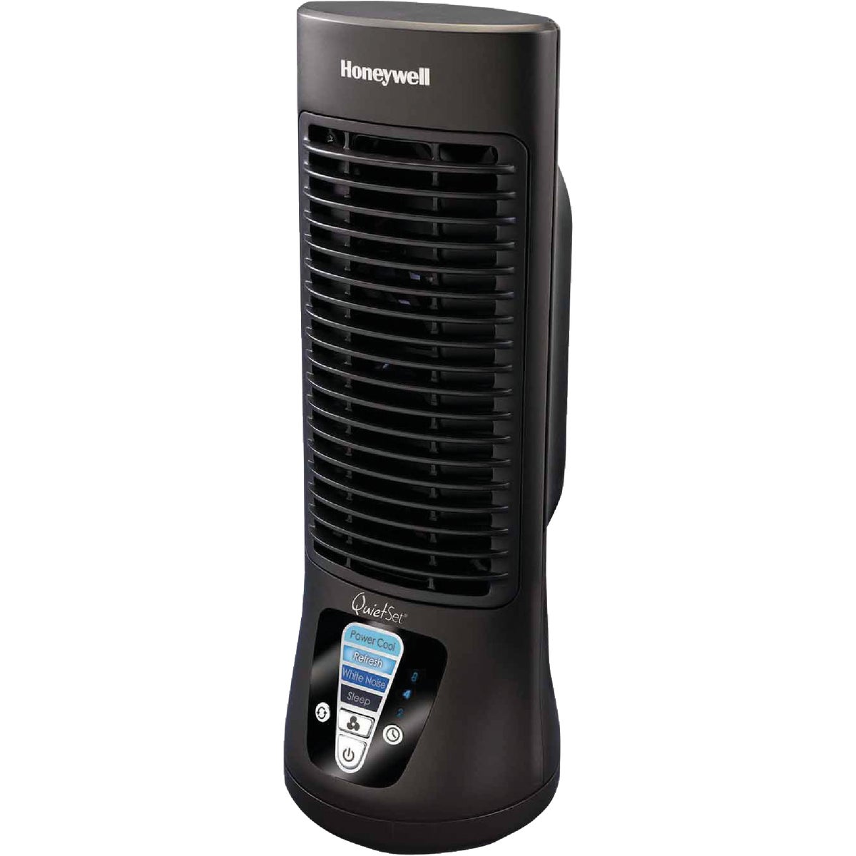 Honeywell QuietSet 13 In. 4-Speed Black Mini Tower Table Fan