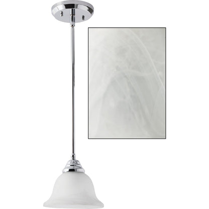 Home Impressions Julianna 1-Bulb Polished Chrome Incandescent Pendant Light Fixture
