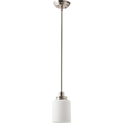 Home Impressions Crawford 1-Bulb Brushed Nickel Incandescent Pendant Light Fixture
