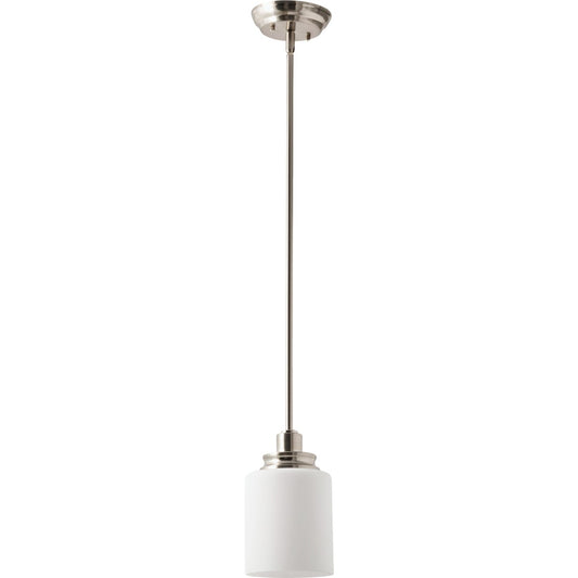Home Impressions Crawford 1-Bulb Brushed Nickel Incandescent Pendant Light Fixture