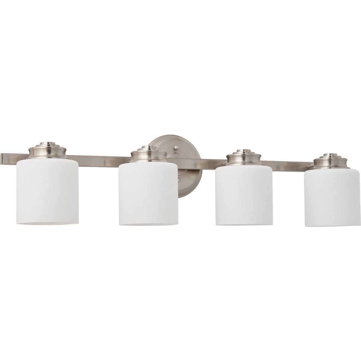 Home Impressions Crawford 4-Bulb Brushed Nickel Bronze Bath Light Bar