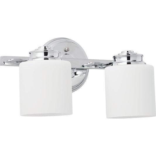 Home Impressions Crawford 2-Bulb Polished Chrome Bath Light Bar