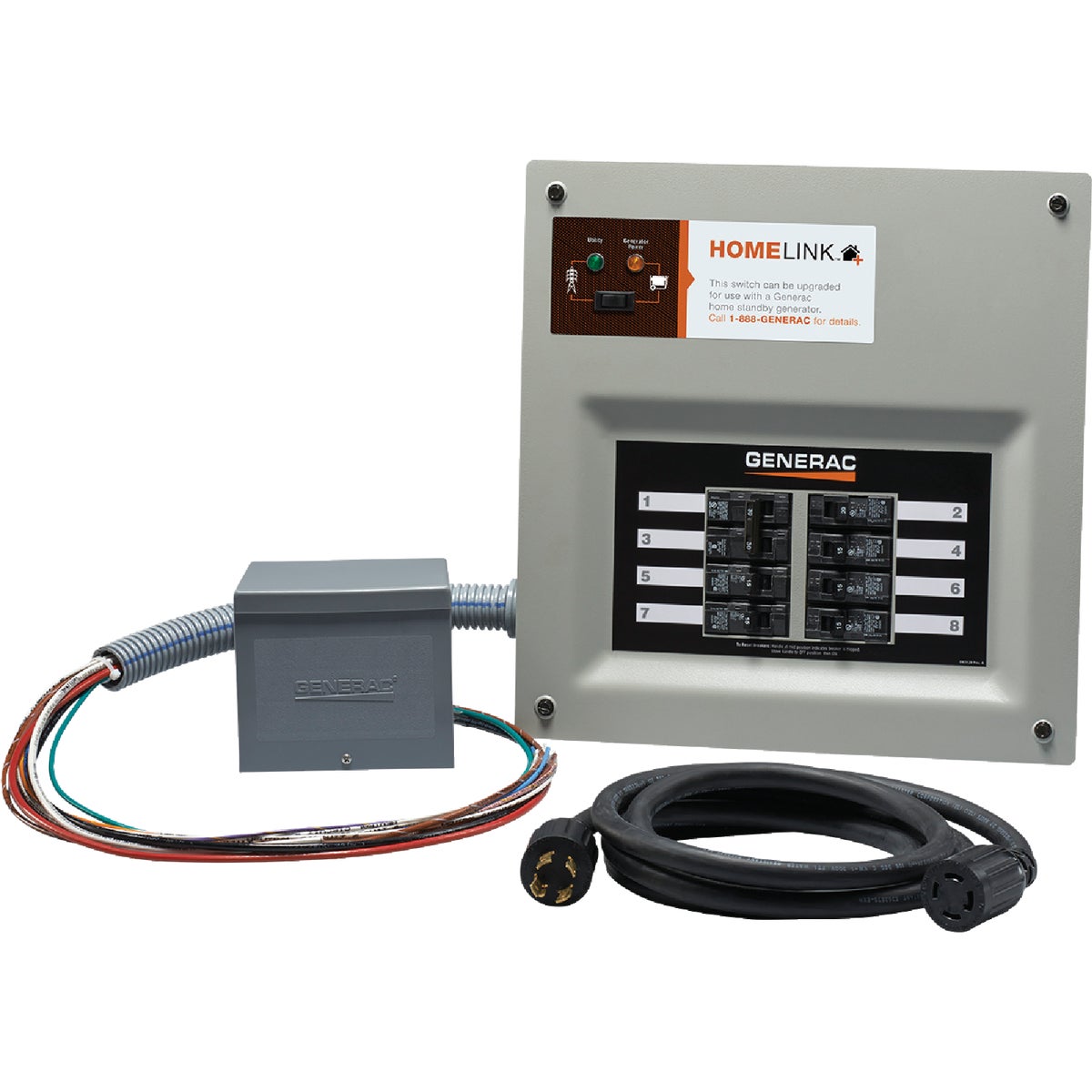 Generac Homelink 30A 8-Circuit Generator Transfer Switch