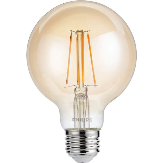 Philips Vintage Edison 40W Equivalent Warm White G25 Medium LED Decorative Light Bulb