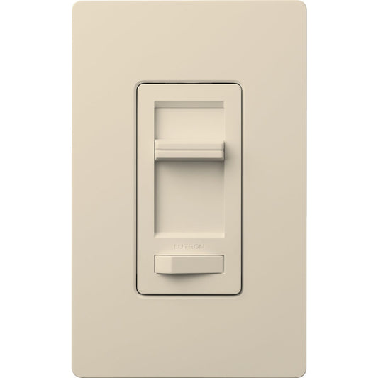 Lutron Lumea Incandescent/Halogen/LED/CFL Light Almond Slide Dimmer Switch