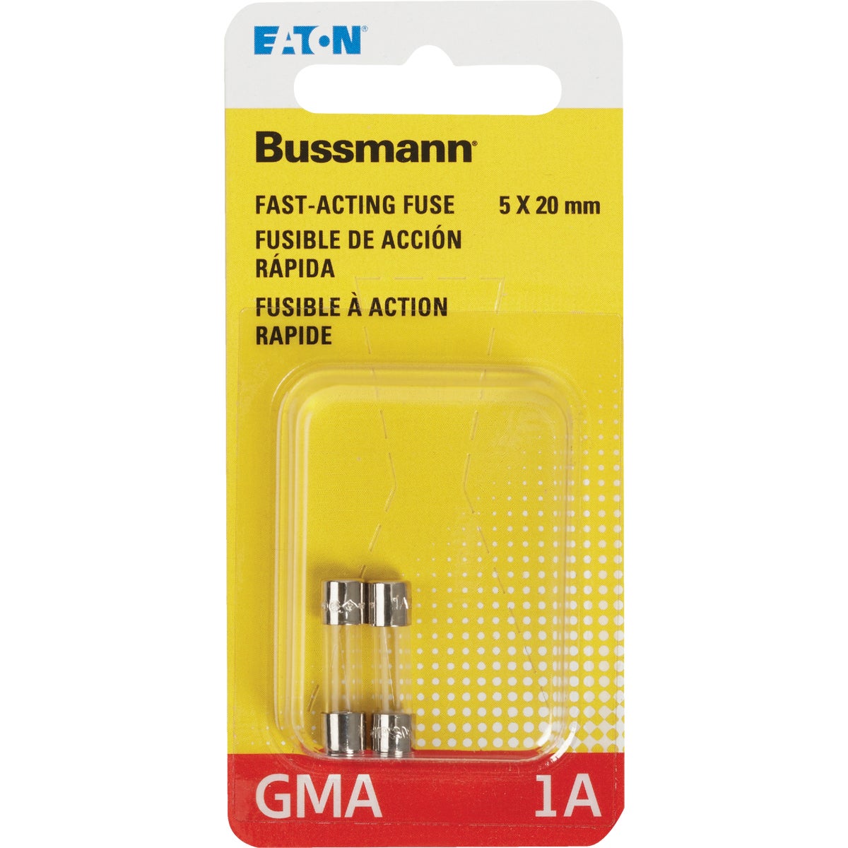 Bussmann 1A GMA Glass Tube Electronic Fuse (2-Pack)