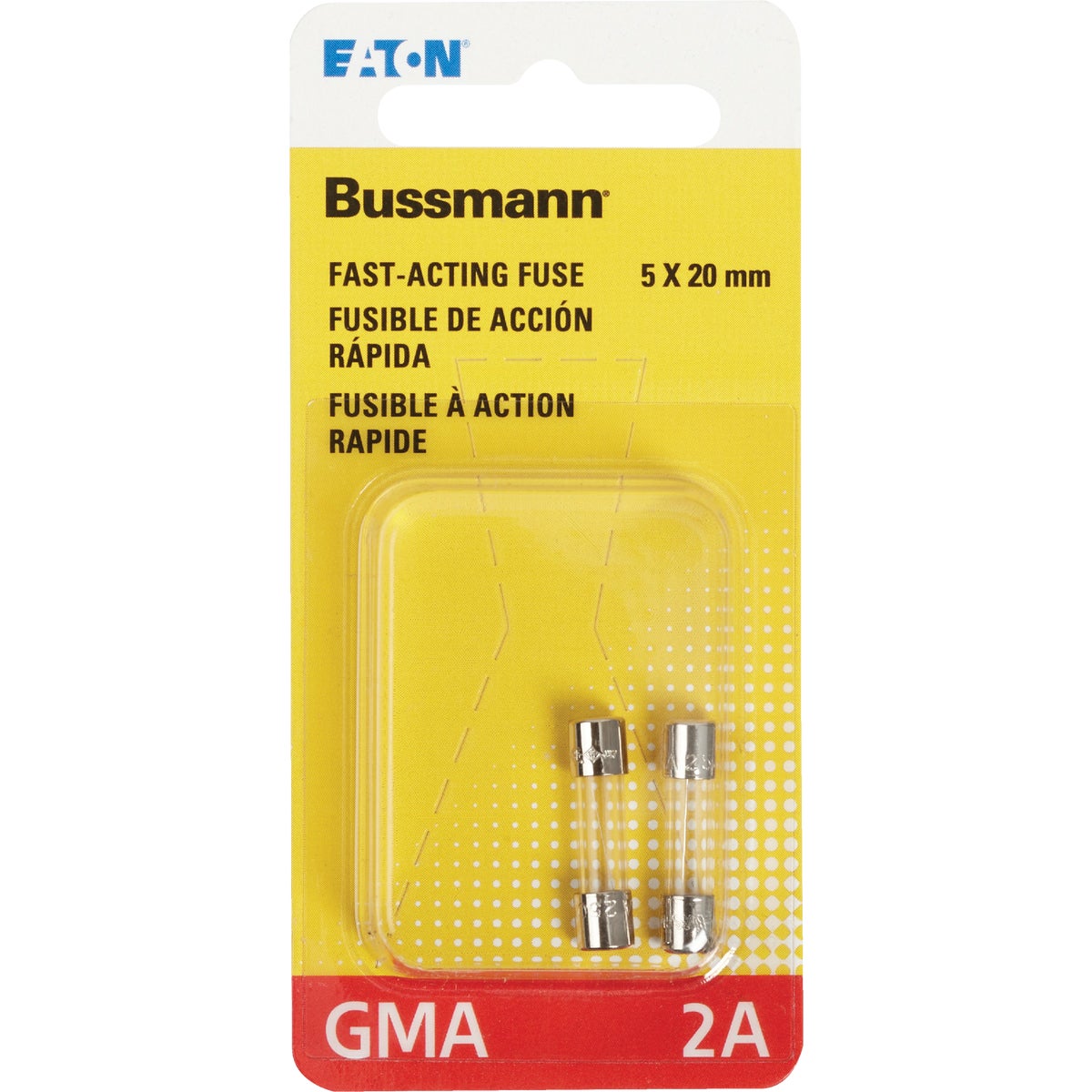 Bussmann 2A GMA Glass Tube Electronic Fuse (2-Pack)