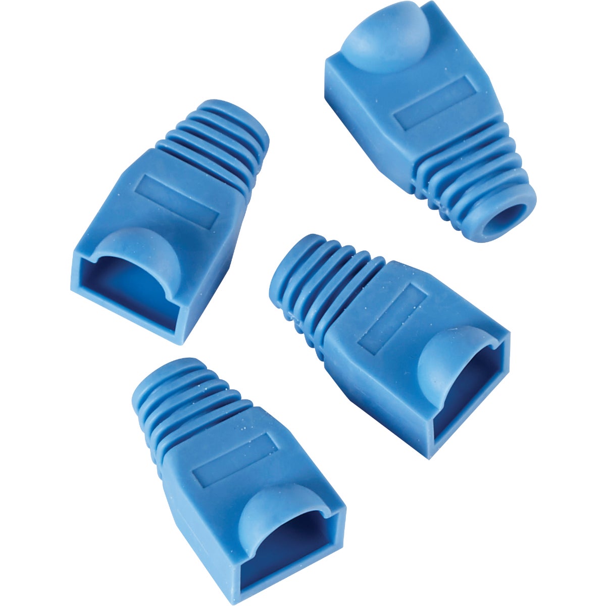 RCA CAT-5E Blue Plastic Modular Plug Strain Relief Boot (4-Pack)