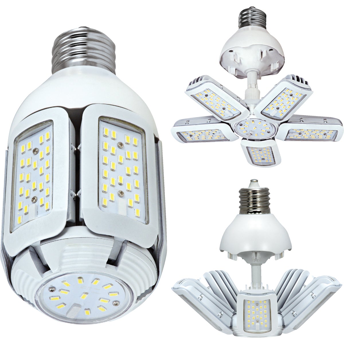 Satco Hi-Pro 75W Clear Corn Cob Mogul Base Adjustable Beam LED High-Intensity Light Bulb