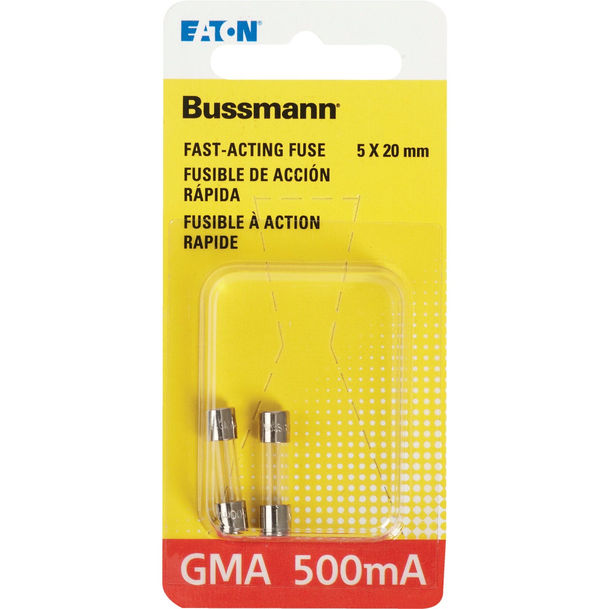 Bussmann 500A GMA Glass Tube Electronic Fuse (2-Pack)