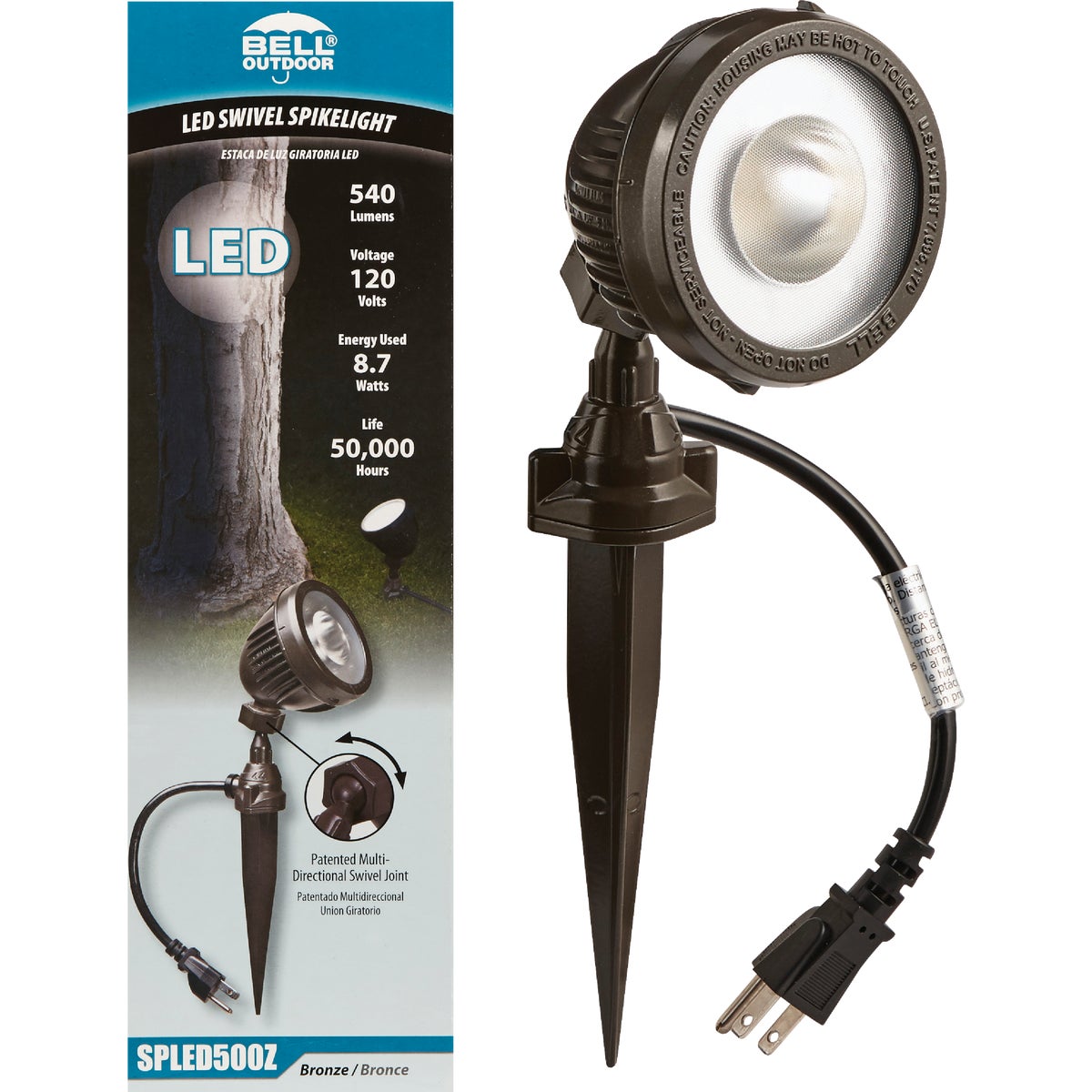 Bell LED Bronze Landscape Stake Light