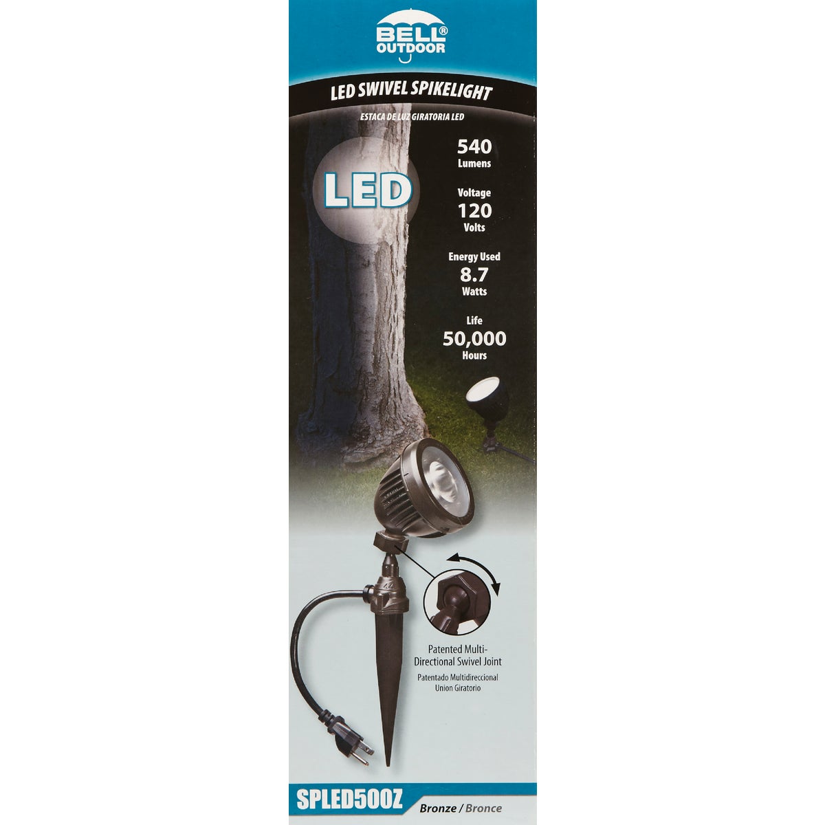 Bell LED Bronze Landscape Stake Light