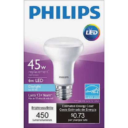 Philips 45W Equivalent Daylight R20 Medium Dimmable LED Spotlight Light Bulb