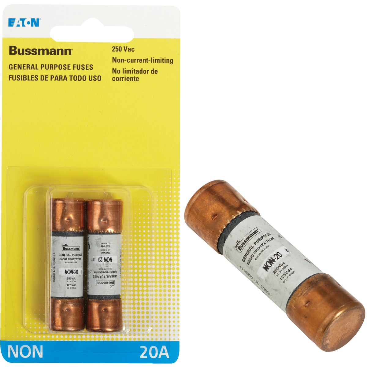 Bussmann 20A NON Cartridge General Purpose Cartridge Fuse (2-Pack)