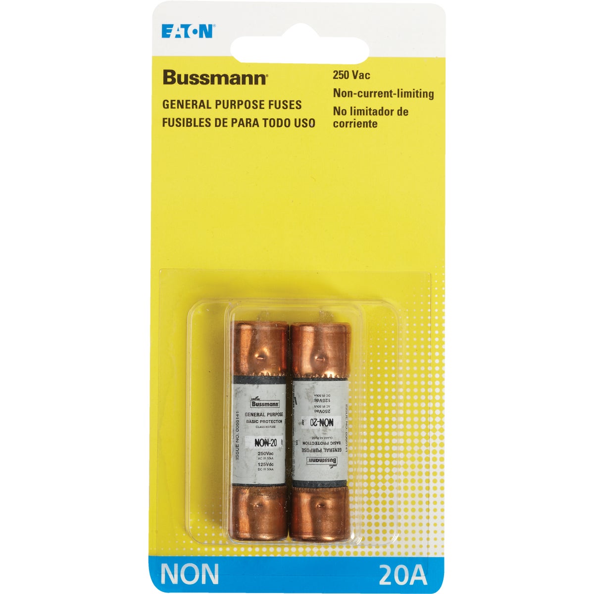 Bussmann 20A NON Cartridge General Purpose Cartridge Fuse (2-Pack)