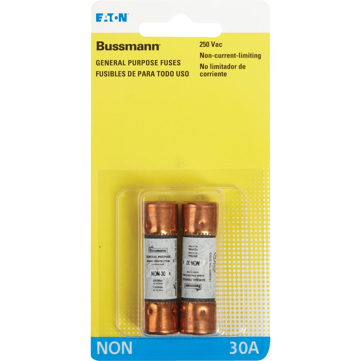 Bussmann 30A NON Cartridge General Purpose Cartridge Fuse (2-Pack)