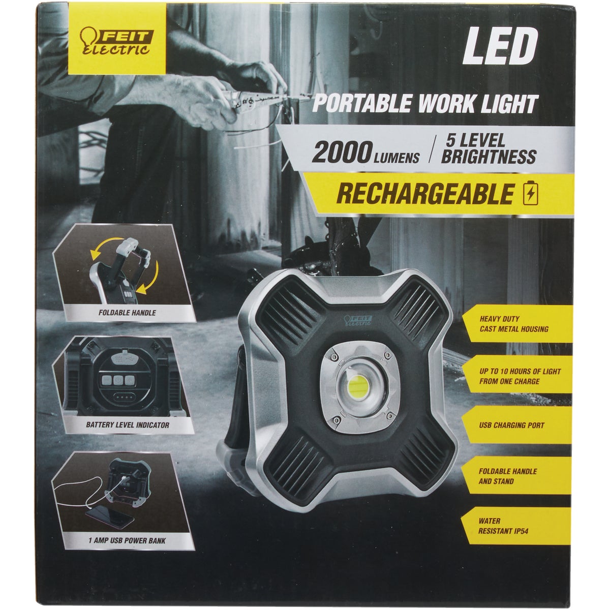 Feit Electric 2000 Lm. LED Rechargeable Portable Work Light