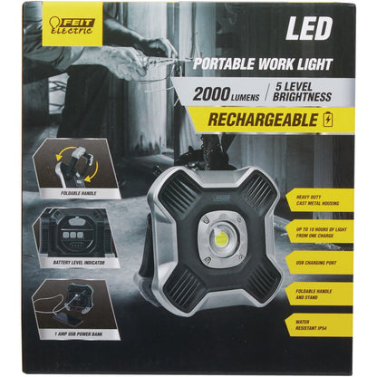 Feit Electric 2000 Lm. LED Rechargeable Portable Work Light