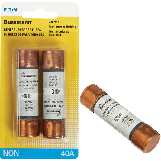 Bussmann 40A NON Cartridge General Purpose Cartridge Fuse (2-Pack)