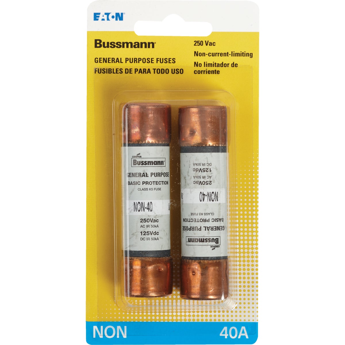 Bussmann 40A NON Cartridge General Purpose Cartridge Fuse (2-Pack)