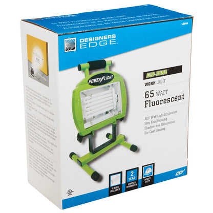 Designers Edge Power Light 4800 Lm. Fluorescent H-Stand Portable Work Light
