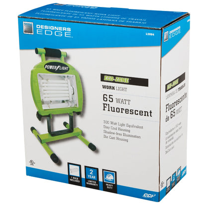 Designers Edge Power Light 4800 Lm. Fluorescent H-Stand Portable Work Light