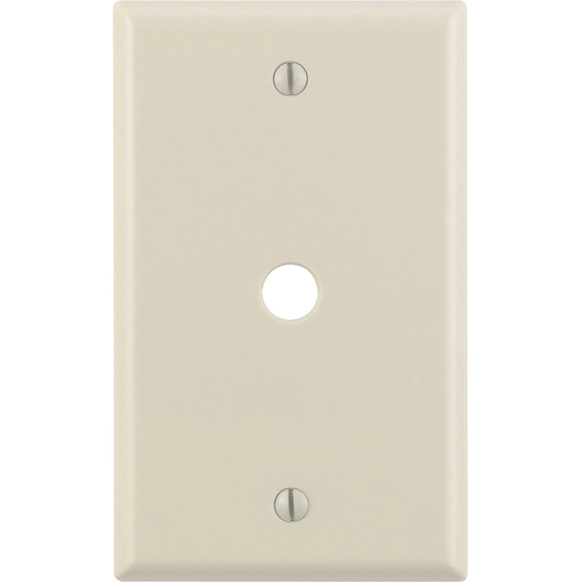 Leviton 1-Gang Plastic Light Almond Telephone/Cable Wall Plate with 0.312 In. Hole