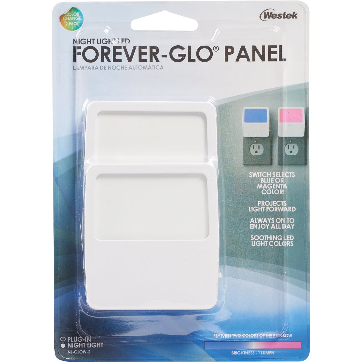 Westek Forever Glo White Plug-In LED Night Light