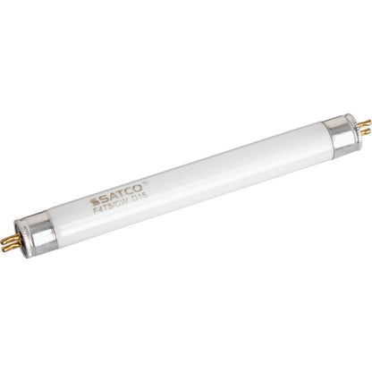 Satco 4W 5.9 In. Cool White T5 Miniature Bi-Pin Preheat Fluorescent Tube Light Bulb