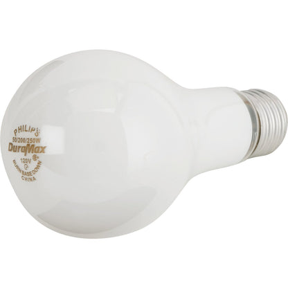 Philips Duramax 50/200/250W Frosted Soft White Medium Base A21 Incandescent 3-Way Light Bulb