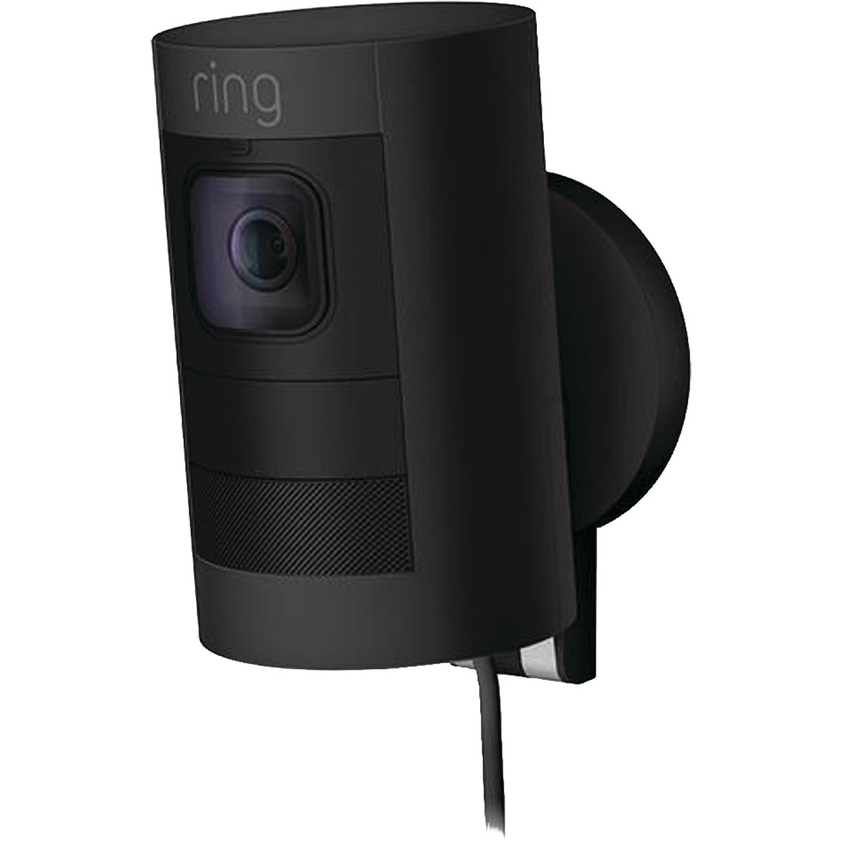 Ring Stick Up Cam Hardwired Indoor/Outdoor Black Security Camera