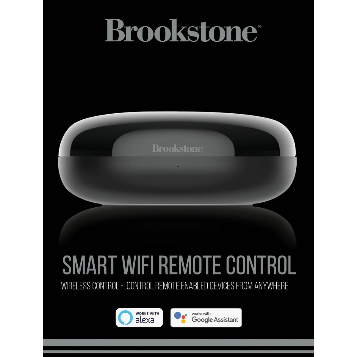 Brookstone Smart WiFi Black Remote Control