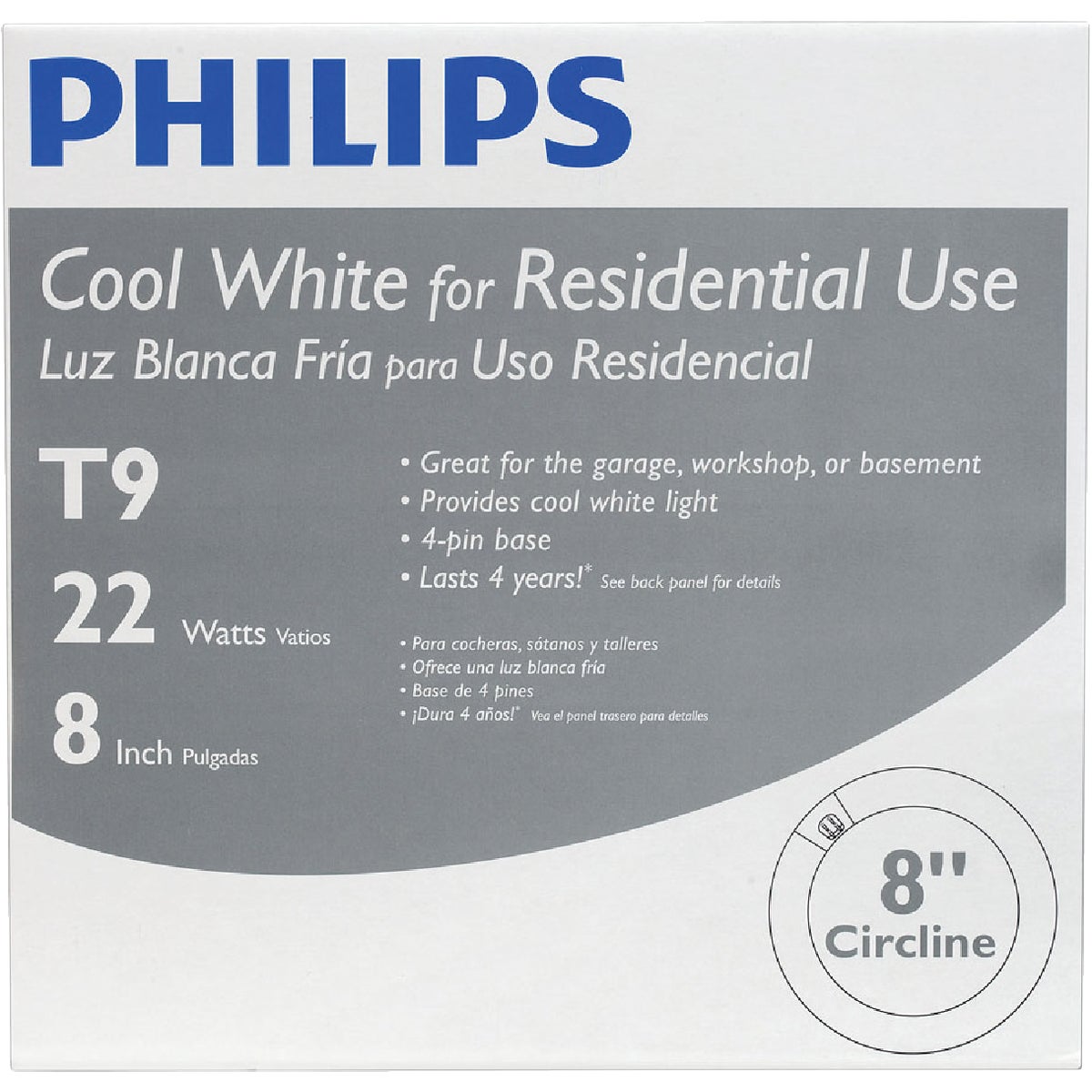 Philips 22W 8 In. Cool White T9 4-Pin Circline Fluorescent Tube Light Bulb