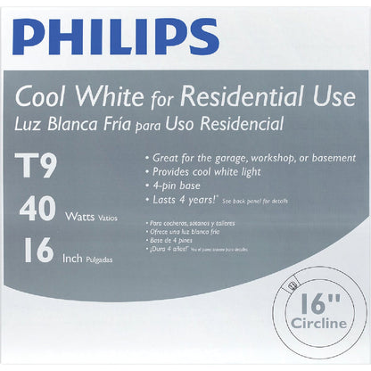 Philips 40W 16 In. Cool White T9 4-Pin Circline Fluorescent Tube Light Bulb
