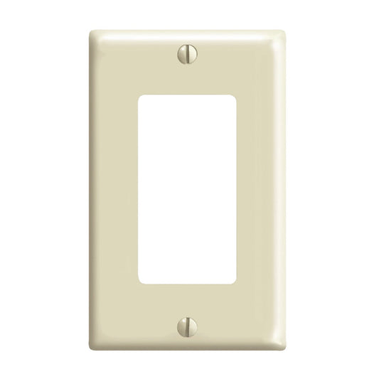 Leviton Decora 1-Gang Nylon Rocker Decorator Wall Plate, Ivory