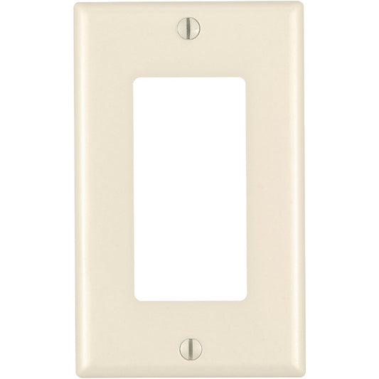 Leviton Decora 1-Gang Nylon Rocker Decorator Wall Plate, Light Almond