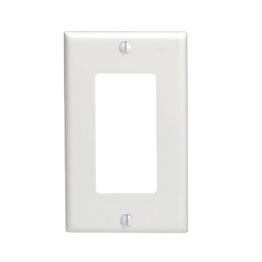 Leviton Decora 1-Gang Nylon Rocker Decorator Wall Plate, White