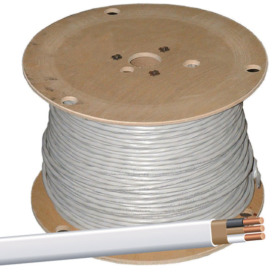 Romex 1000 Ft. 14-2 Solid White NMW/G Electrical Wire