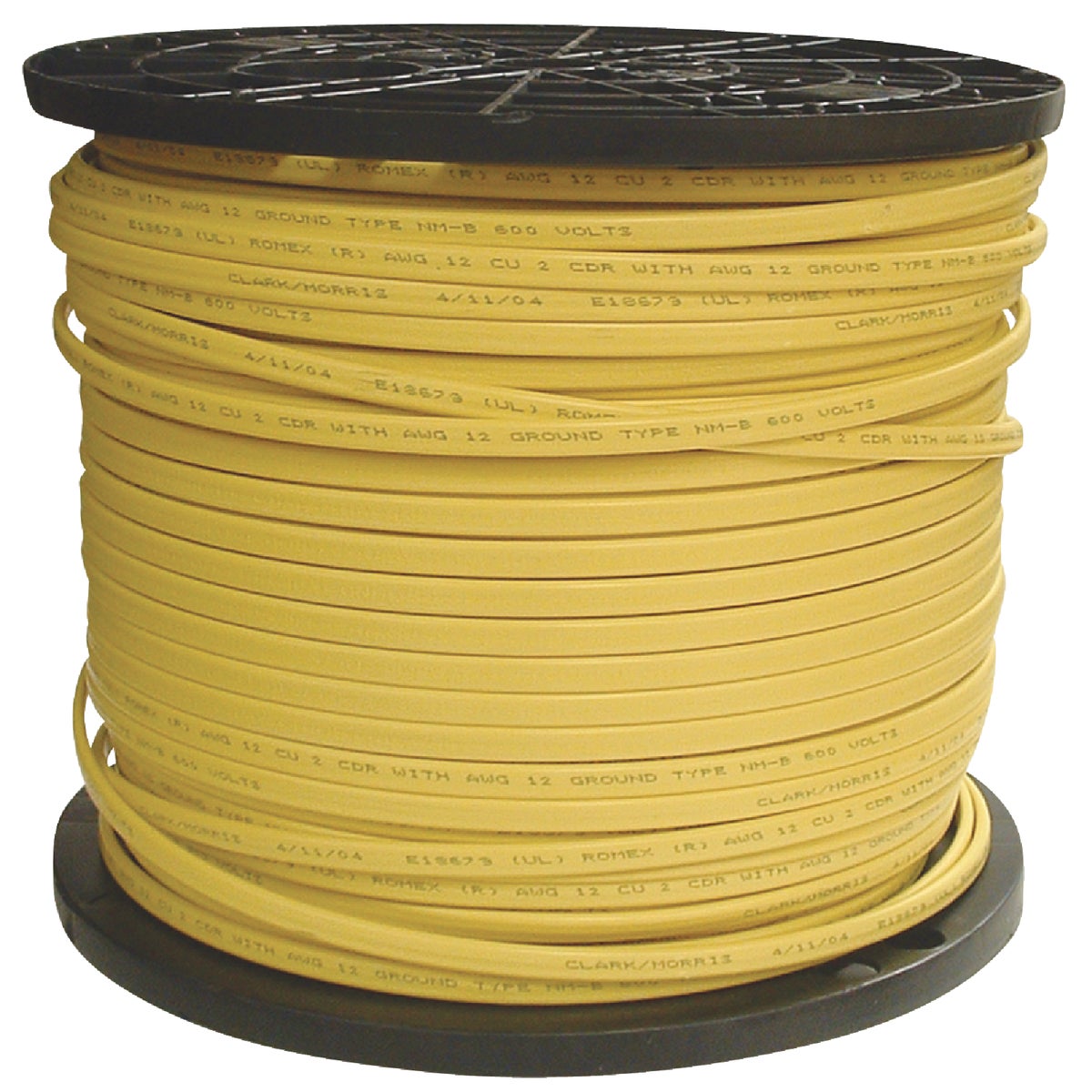 Romex 1000 Ft. 12-2 Solid Yellow NMW/G Electrical Wire