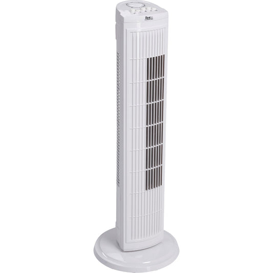 Best Comfort 30 In. 3-Speed White Tower Fan