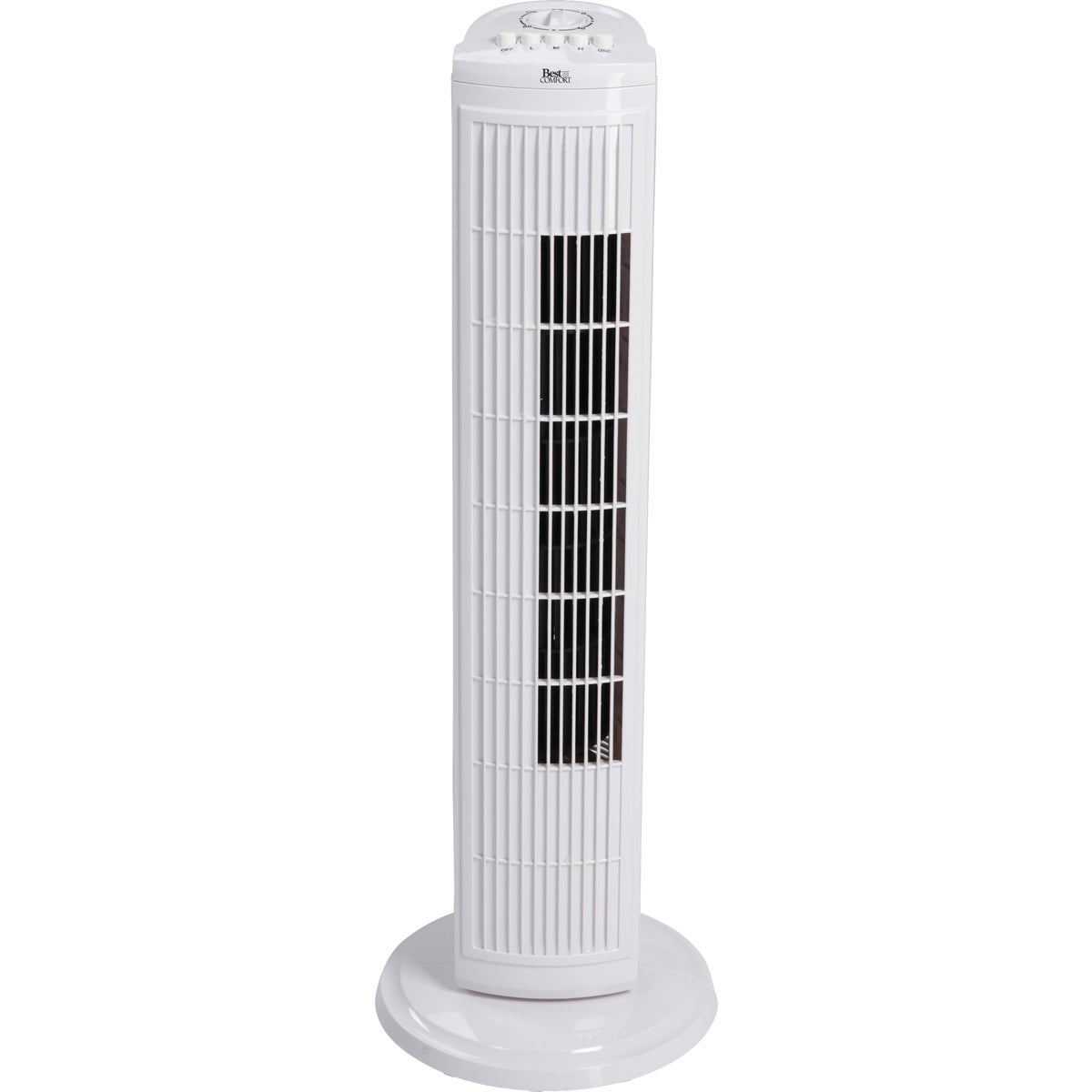 Best Comfort 30 In. 3-Speed White Tower Fan