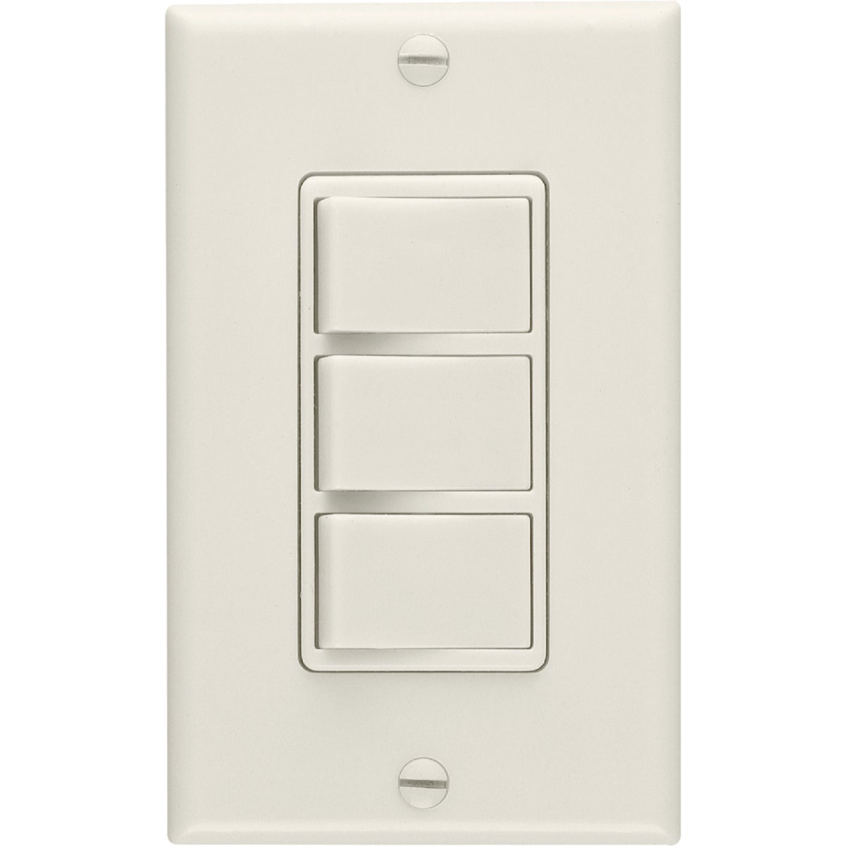 Broan 3-Function 20A/15A 120V Ivory Rocker Switch