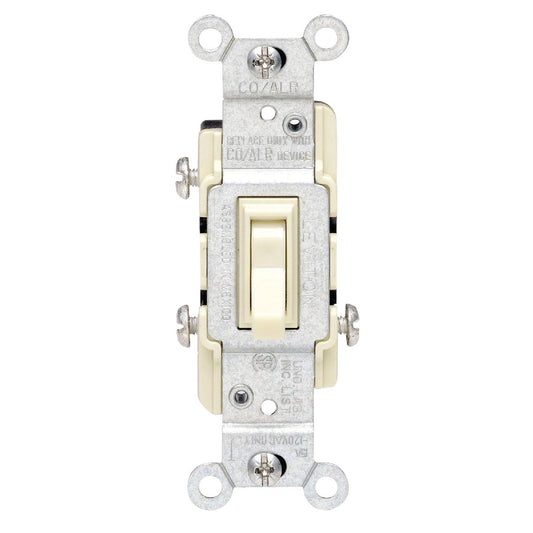 Leviton Ivory 15A Quiet 3-Way Switch (10-Pack)