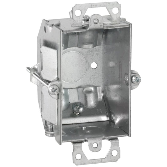 Raco 1-Gang Steel Welded Beveled Wall Box