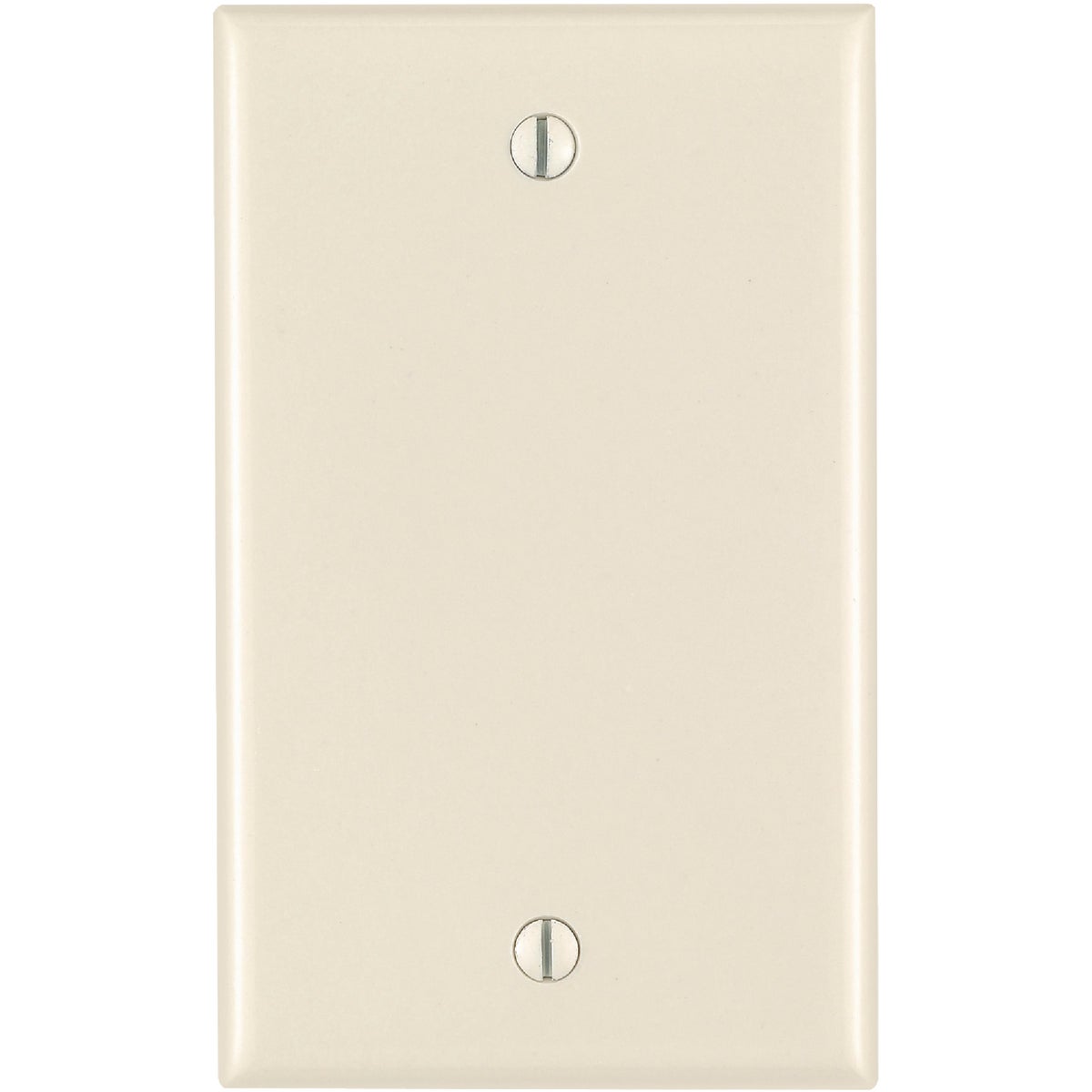 Leviton 1-Gang Standard Thermoset Blank Wall Plate, Light Almond