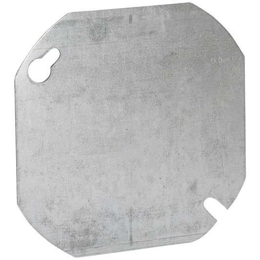 Raco 4 In. Blank Gray Round Box Cover