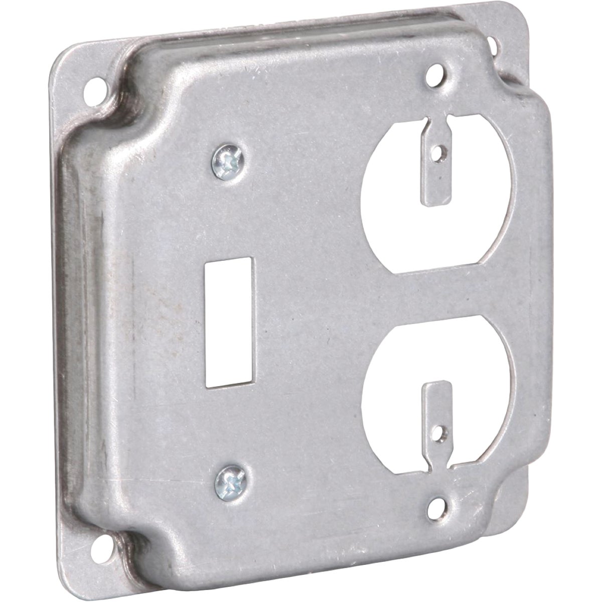 Raco Toggle Switch/Duplex Outlet 4 In. x 4 In. Square Device Cover