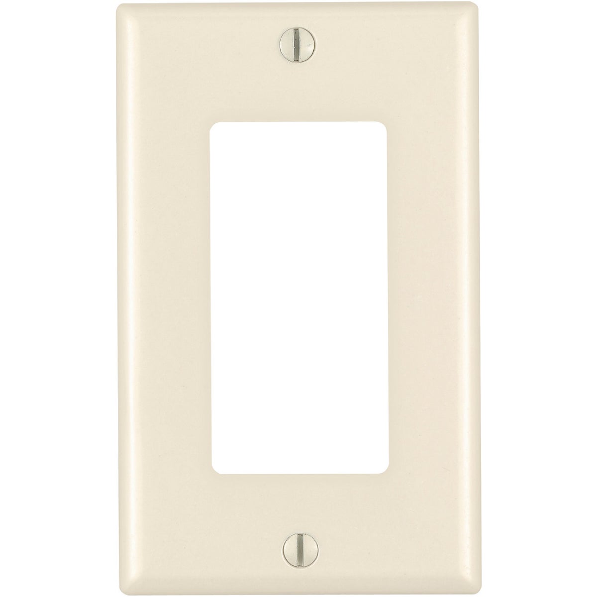 Leviton Decora 1-Gang Smooth Plastic Rocker Decorator Wall Plate, Light Almond (10-Pack)