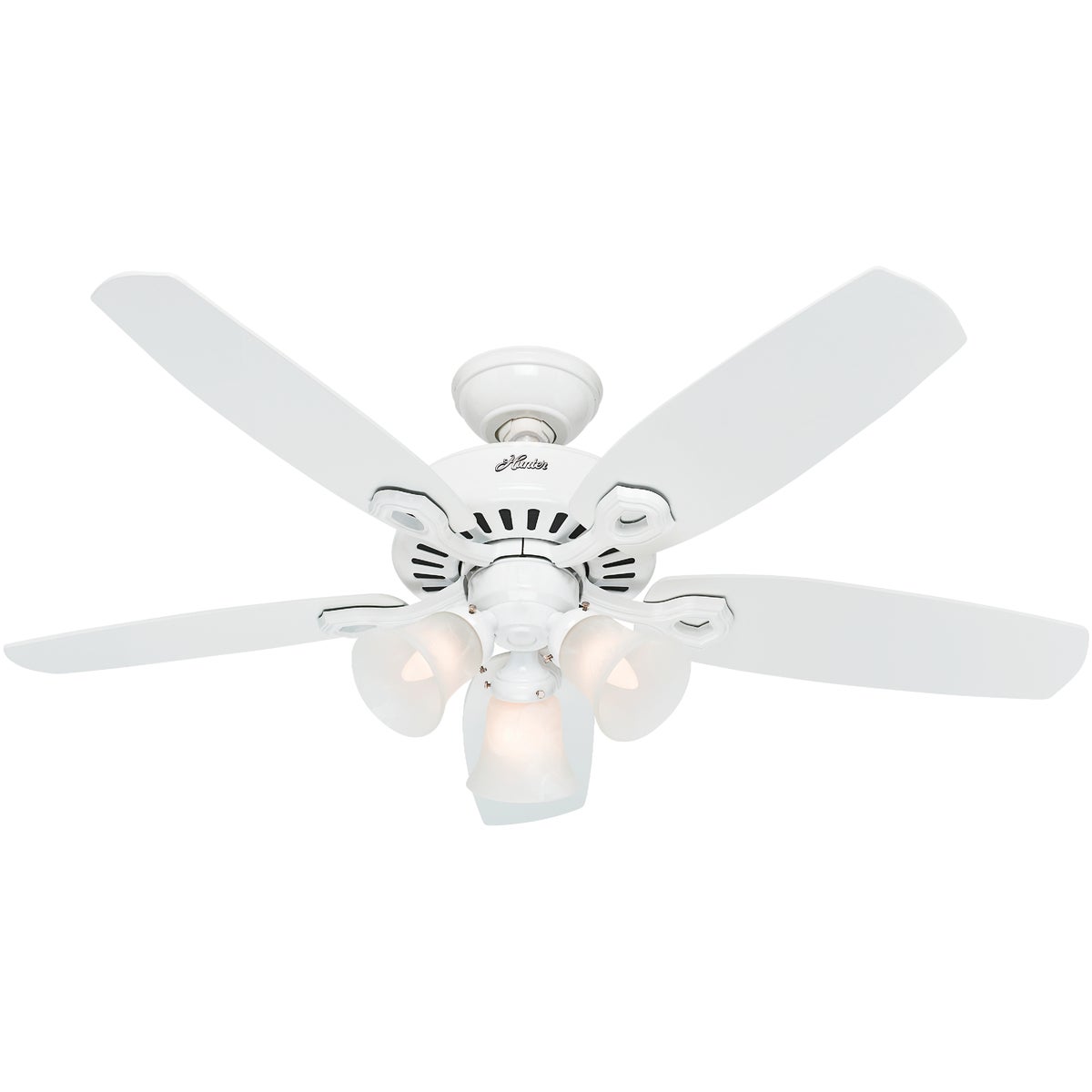 Hunter Builder 42 In. White Ceiling Fan with Light Kit