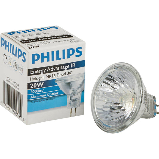 Philips Energy Advantage IR 35W Equivalent Clear GU5.3 Base MR16 Halogen Floodlight Light Bulb